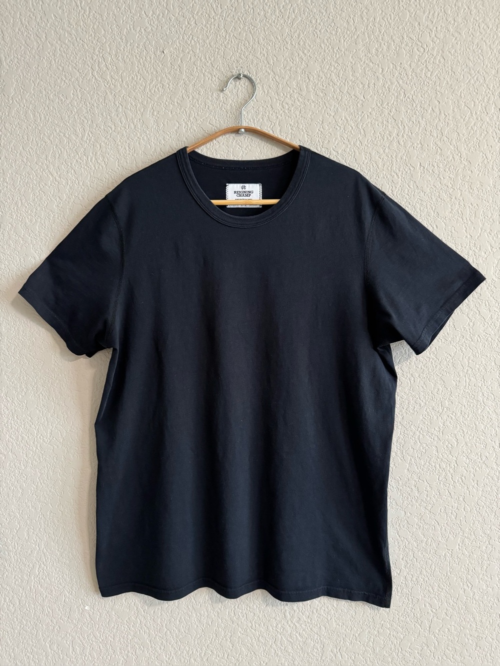 Reigning Champ S/S Black Tee Shirt